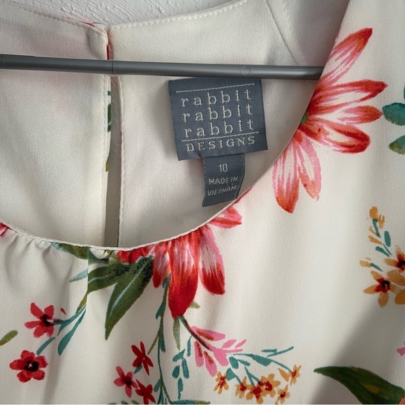 Rabbit Rabbit Rabbit collection floral jump suit size 10 pink green - Picture 10 of 13